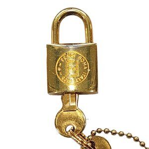 Fendi Authentic Gold Lock with Two Keys